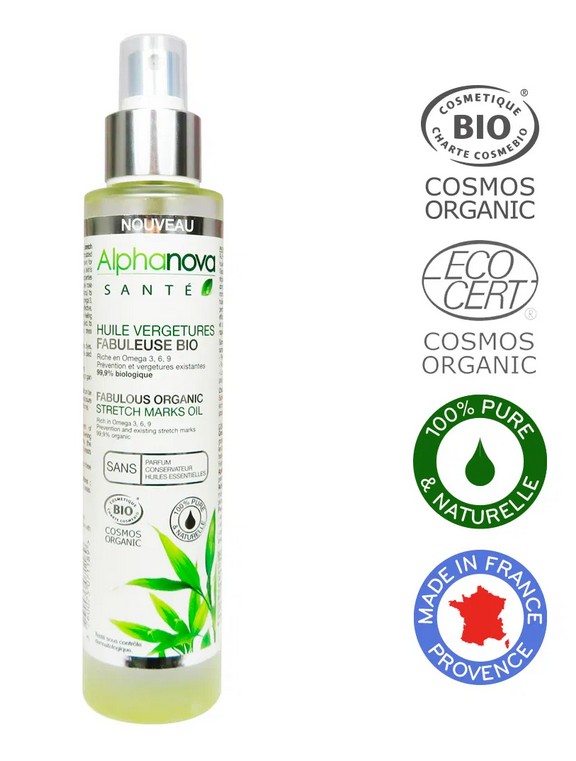 Alphanova Huile Vergetures Fabuleuse Bio 100ml